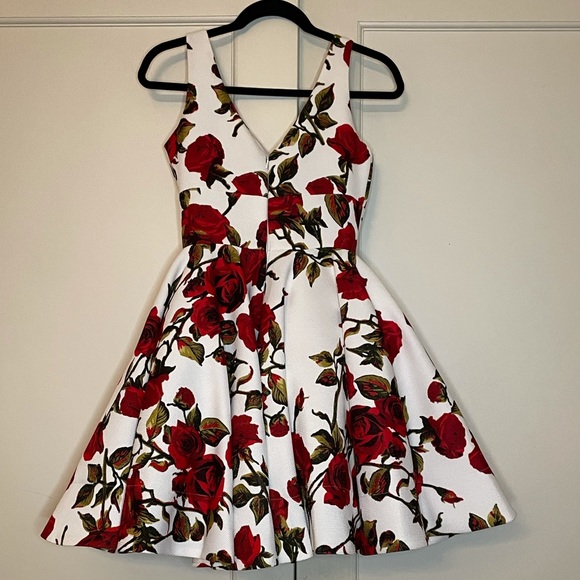 Rose Patterned IEENA for Macduggal Dress - Picture 2 of 7